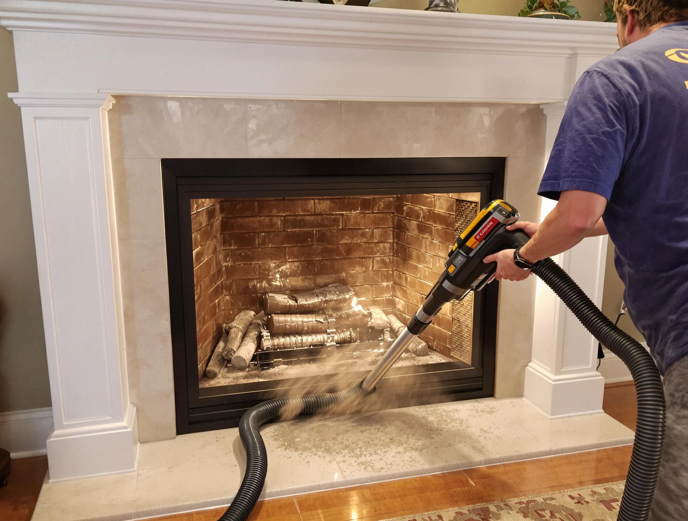 Fireplace cleaning performed by Lafayette Chimney Sweep in Lafayette, CO