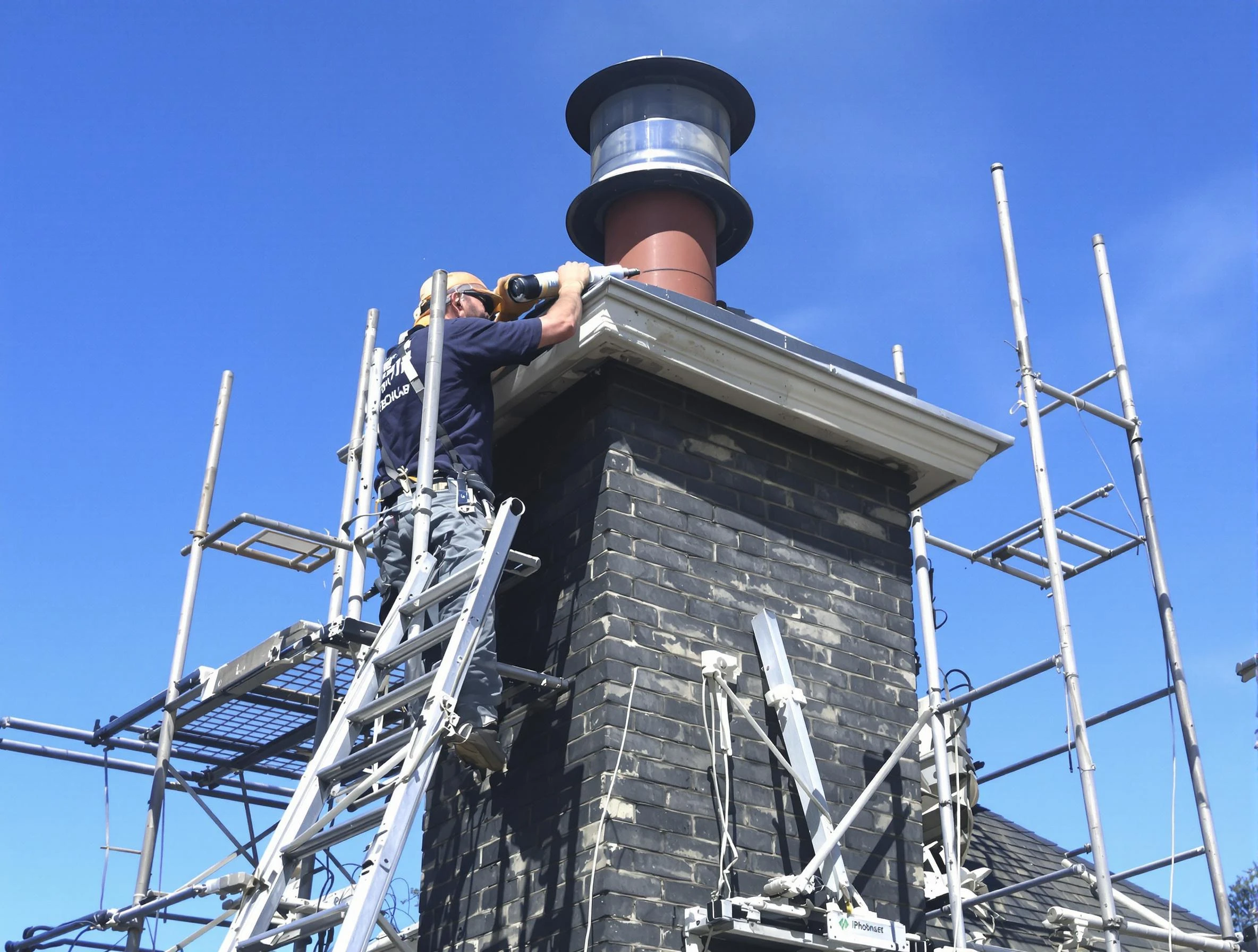 Sturdy chimney crown finished by Lafayette Chimney Sweep in Lafayette, CO