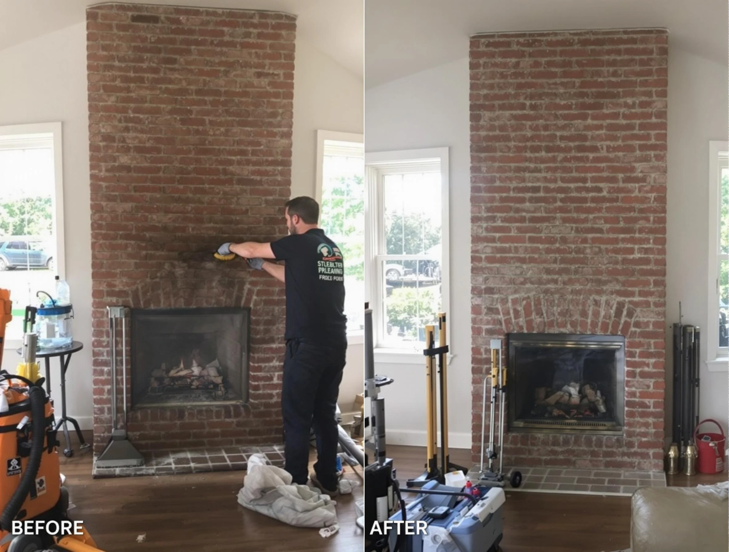 Finished chimney sweeping service by Lafayette Chimney Sweep in Lafayette, CO
