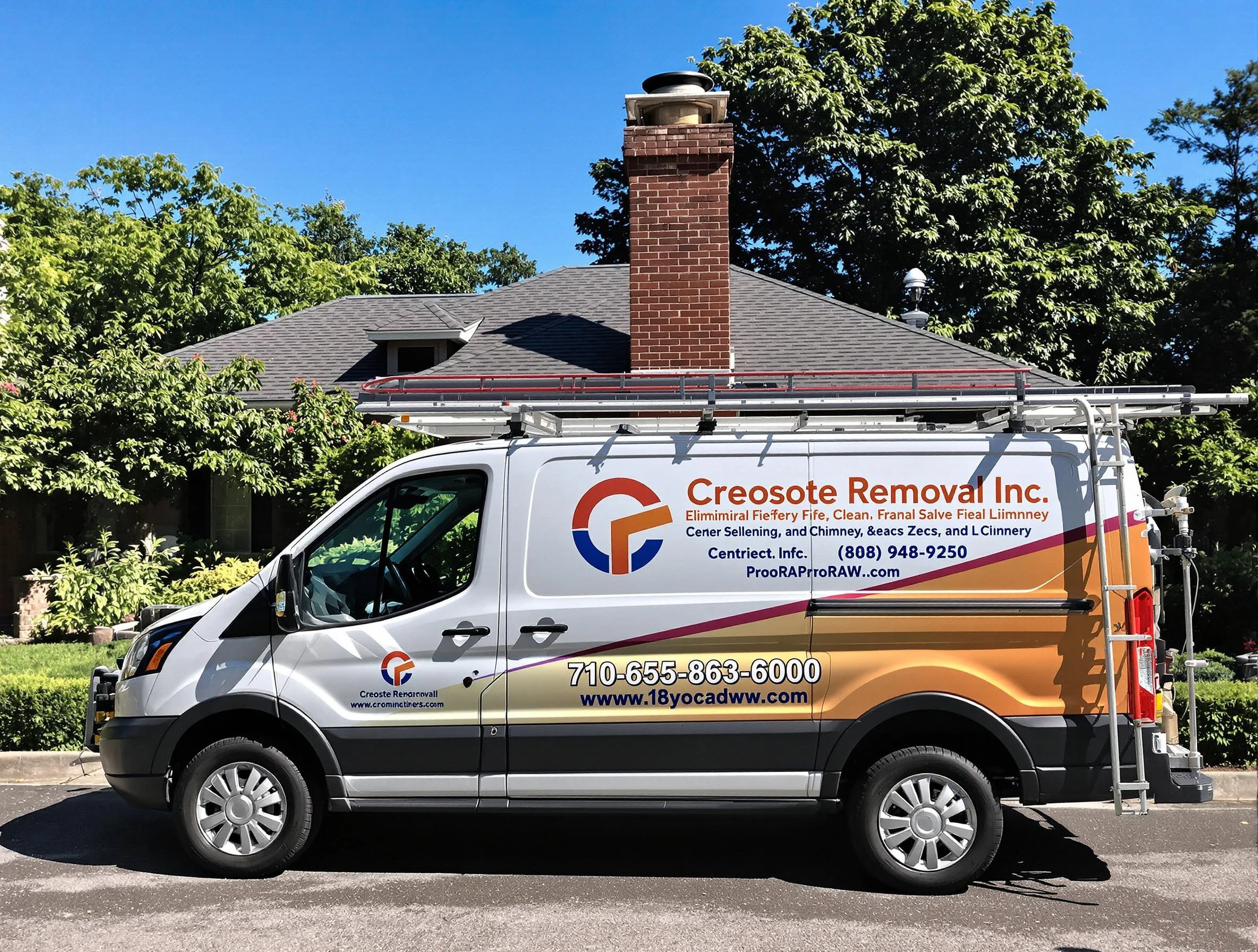 Lafayette Chimney Sweep technician removing creosote safely in Lafayette, CO
